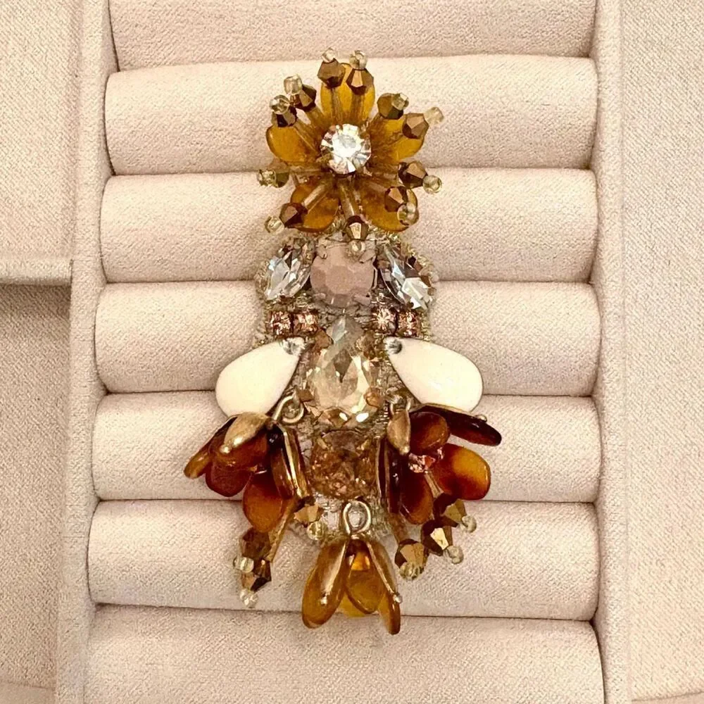 J.Crew | Embellished Cluster Statement Earrings | 2 1/2” Length
